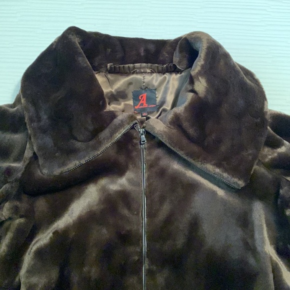 NEW Adrienne Landau Women’s Brown Faux Fur Jacket - Picture 11 of 16